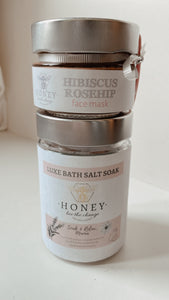 Himalayan Salt Soak & Honey FaceMask combo